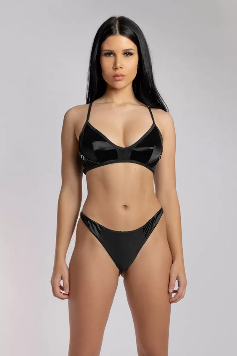 CXIX Aphrodite Brazilian Bottoms - Black