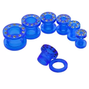 CZ Rim Blue Acrylic Screw Tunnel