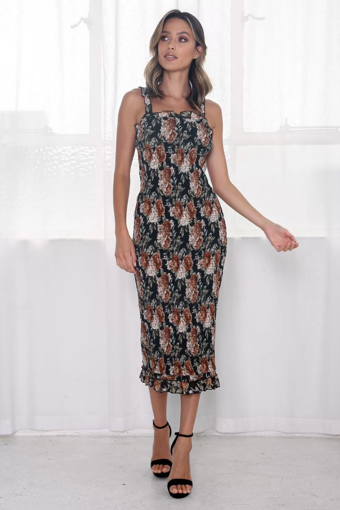 Dakota Dress - Black Floral