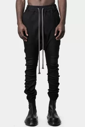 Drop crotch skinny stretch jeans, Black