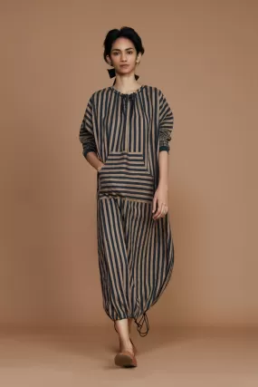 DS Brown Striped Dress