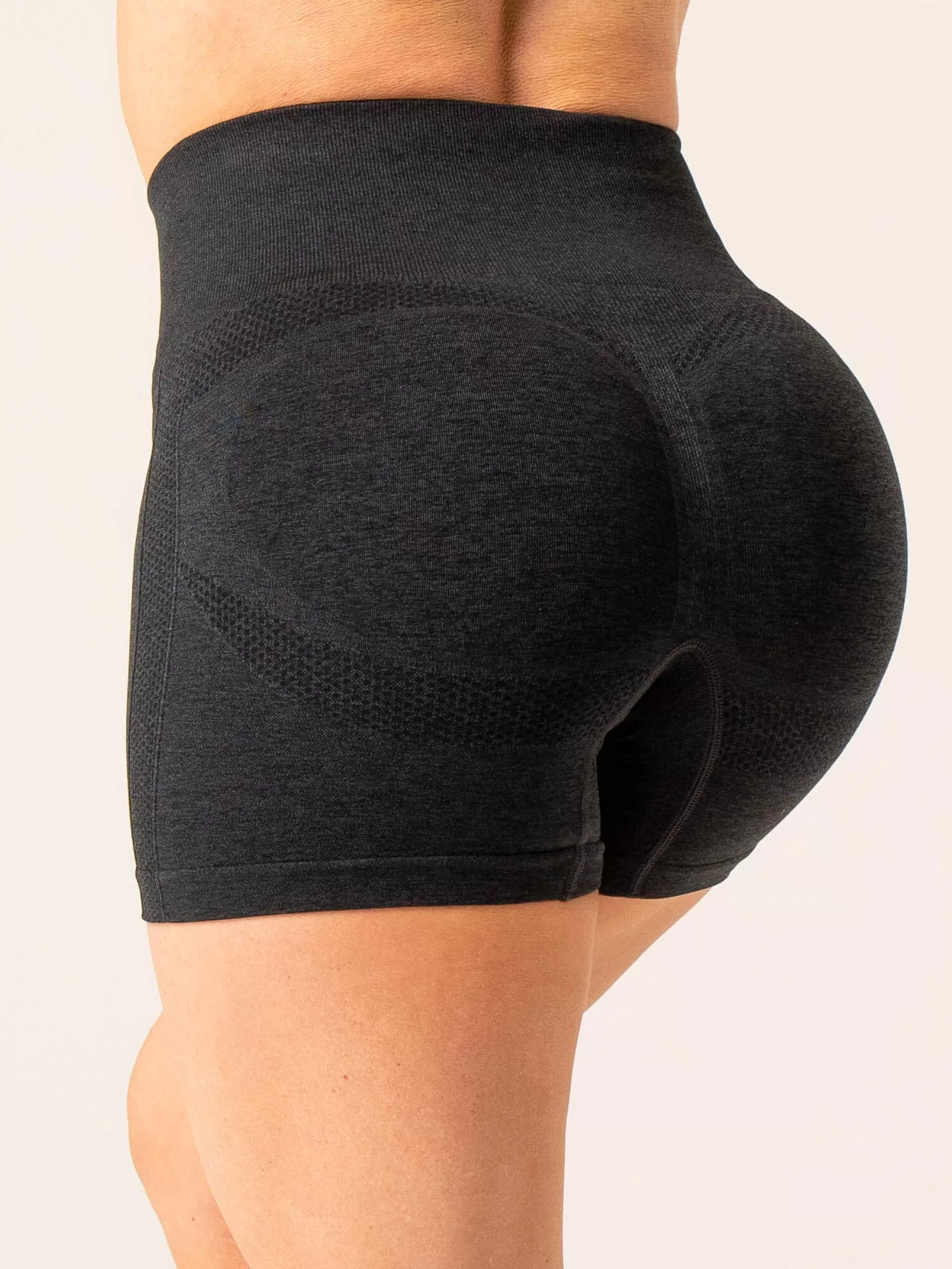 Evolve Seamless Shorts - Black Marl