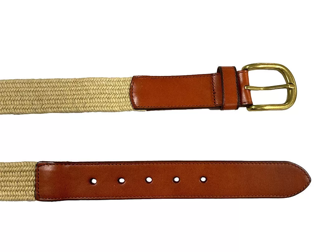 FAIRLIGHT - Addison Road Cotton Weave Elastic Leather Belt