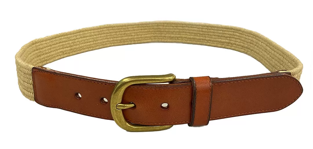 FAIRLIGHT - Addison Road Cotton Weave Elastic Leather Belt