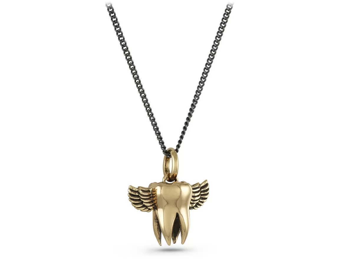 Flying Tooth Necklace - Bronze