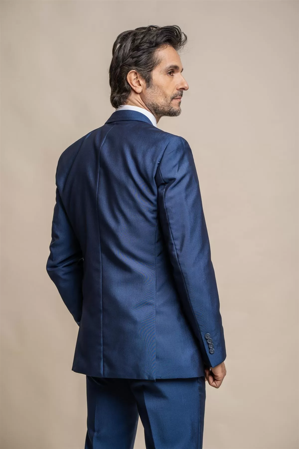 Ford Blue Short Three Piece Suit