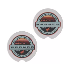 Ford Bronco Roads End Car Coaster Set of 2