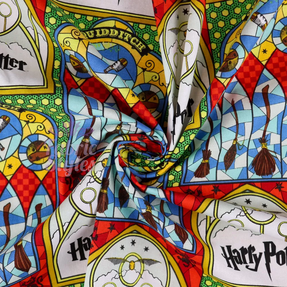 FS635_19 Harry Potter Stained Glass Broomsticks