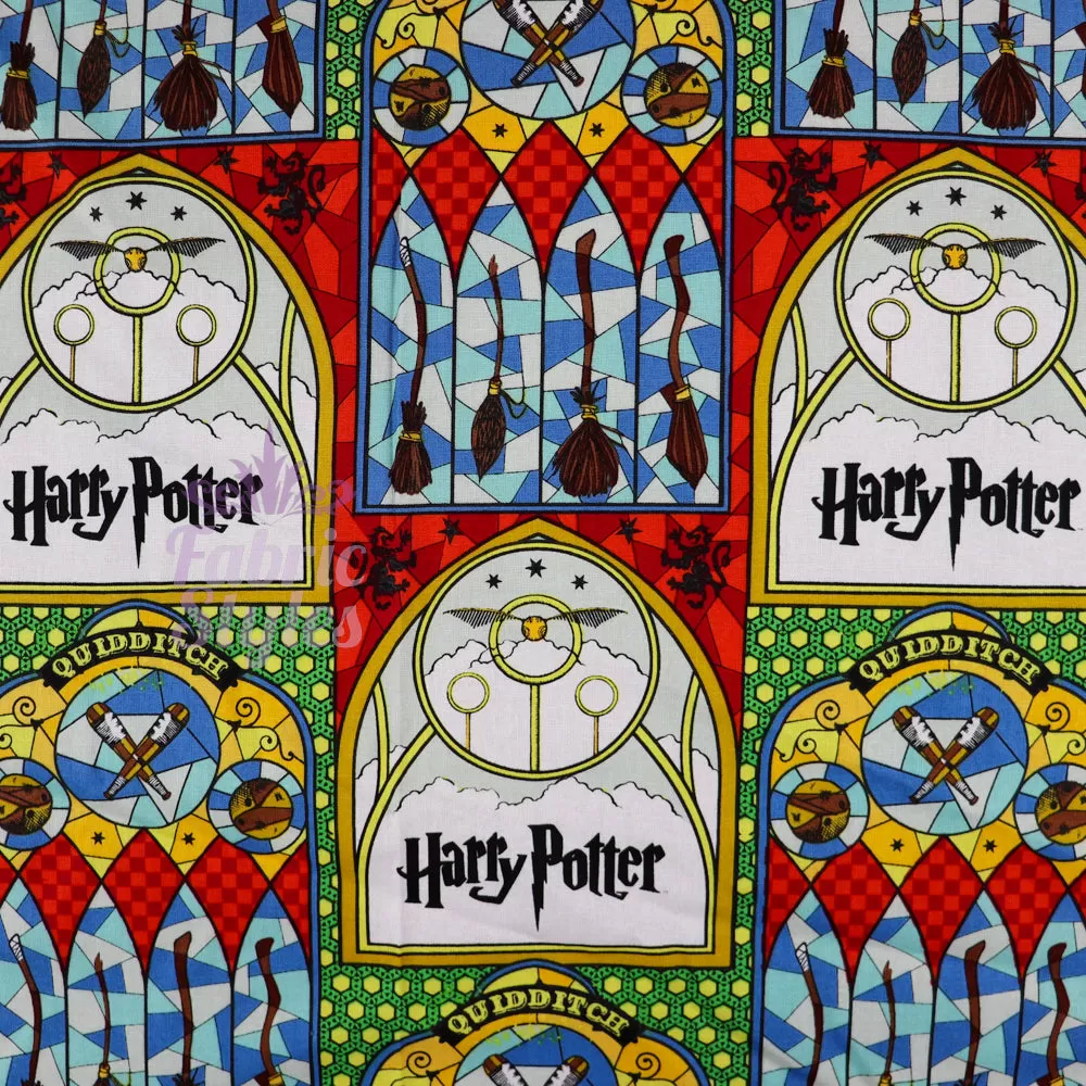 FS635_19 Harry Potter Stained Glass Broomsticks