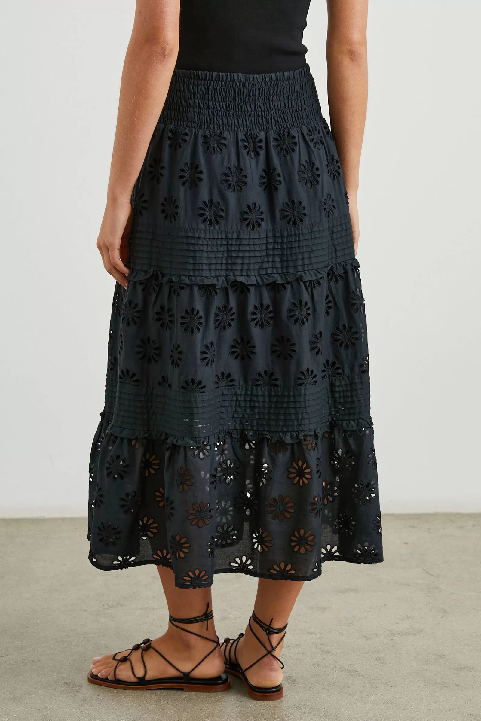 Gail Eyelet Cotton Skirt