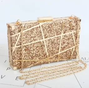 GG3096 Gold Glitz Clutch