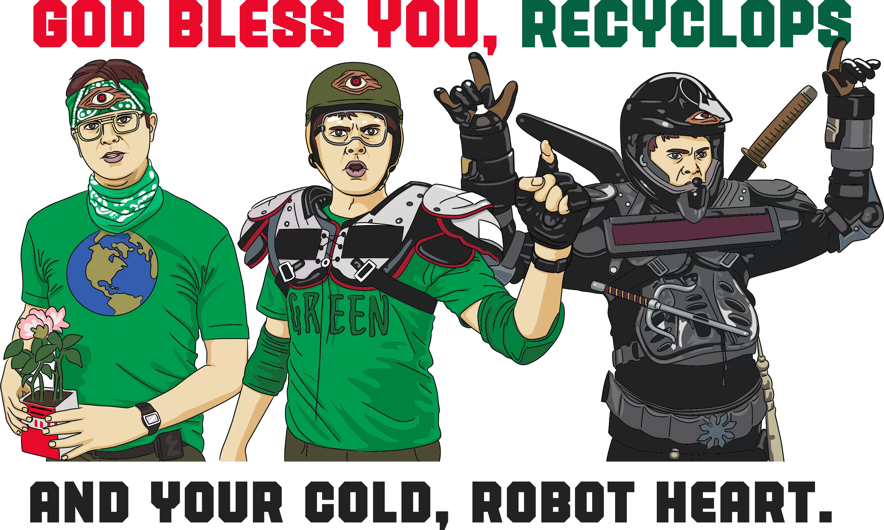 God Bless You Recyclops Unisex Hoodie