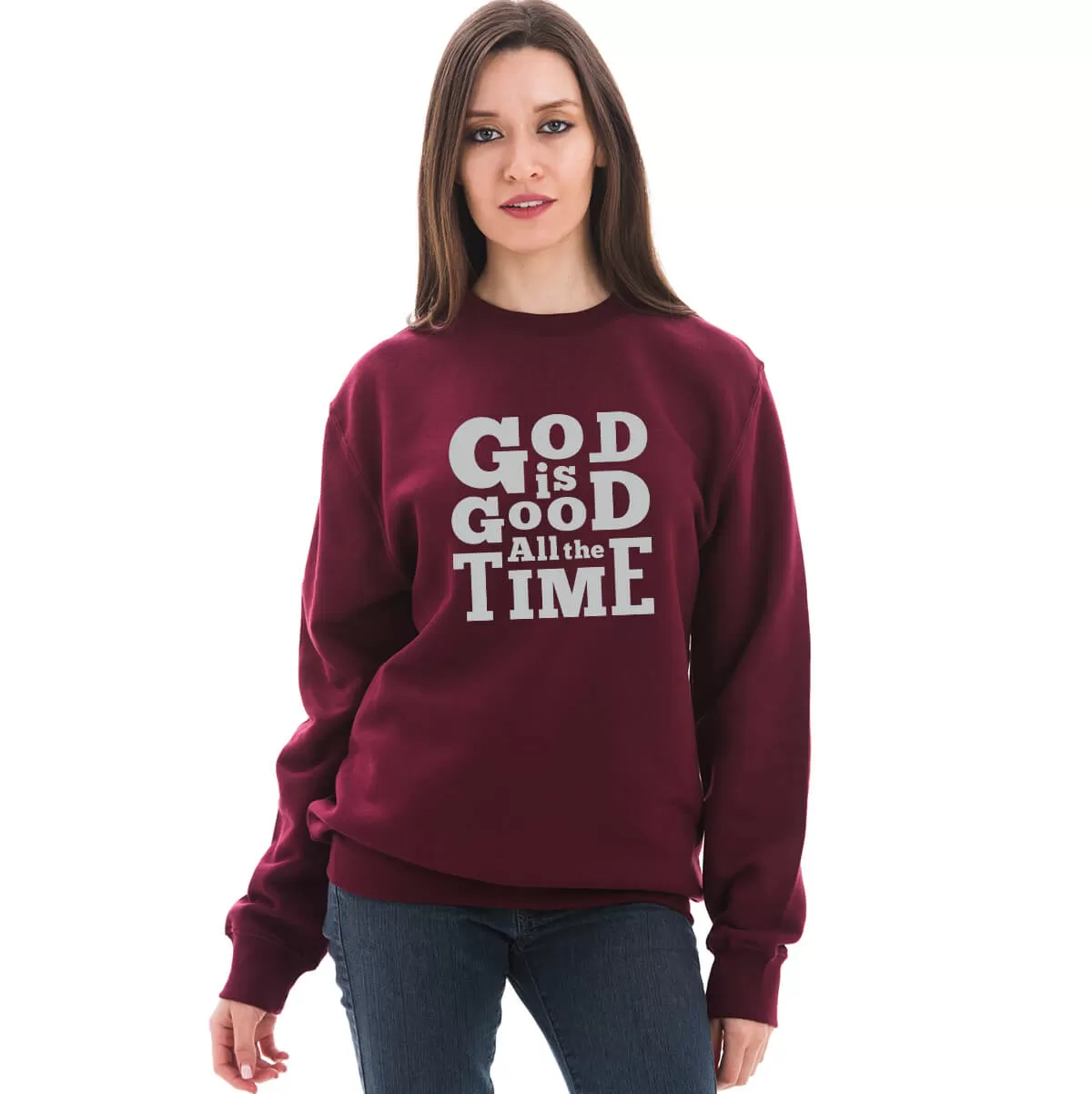 God Is Good All The Time Unisex Crewneck Sweatshirt