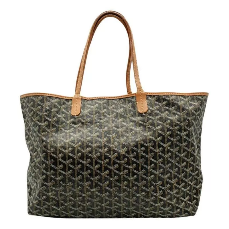 Goyard Goyardine Saint Louis Pm Gold Black Coated Canvas Tote