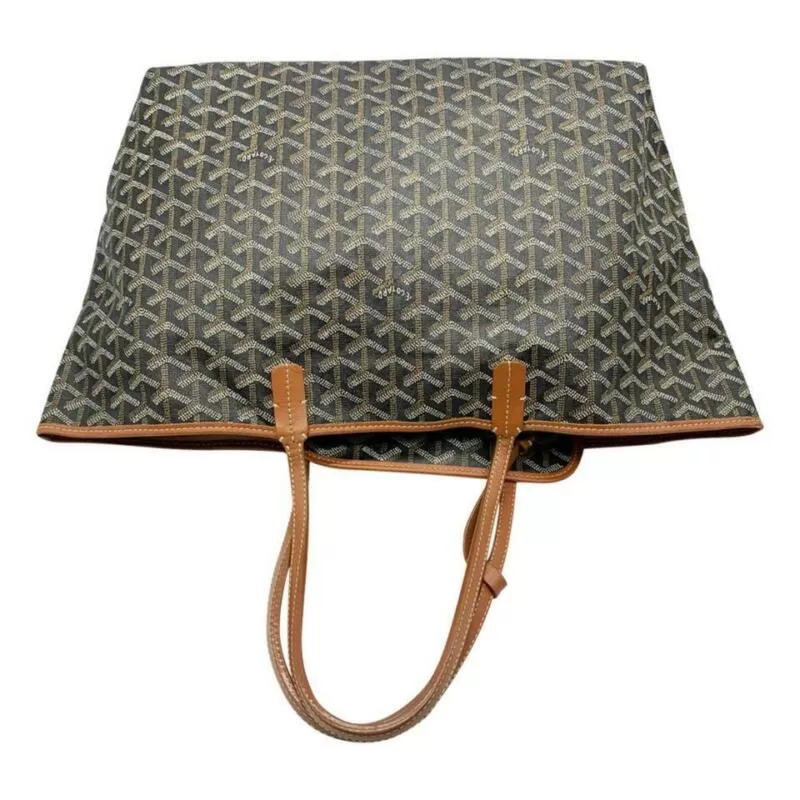 Goyard Goyardine Saint Louis Pm Gold Black Coated Canvas Tote