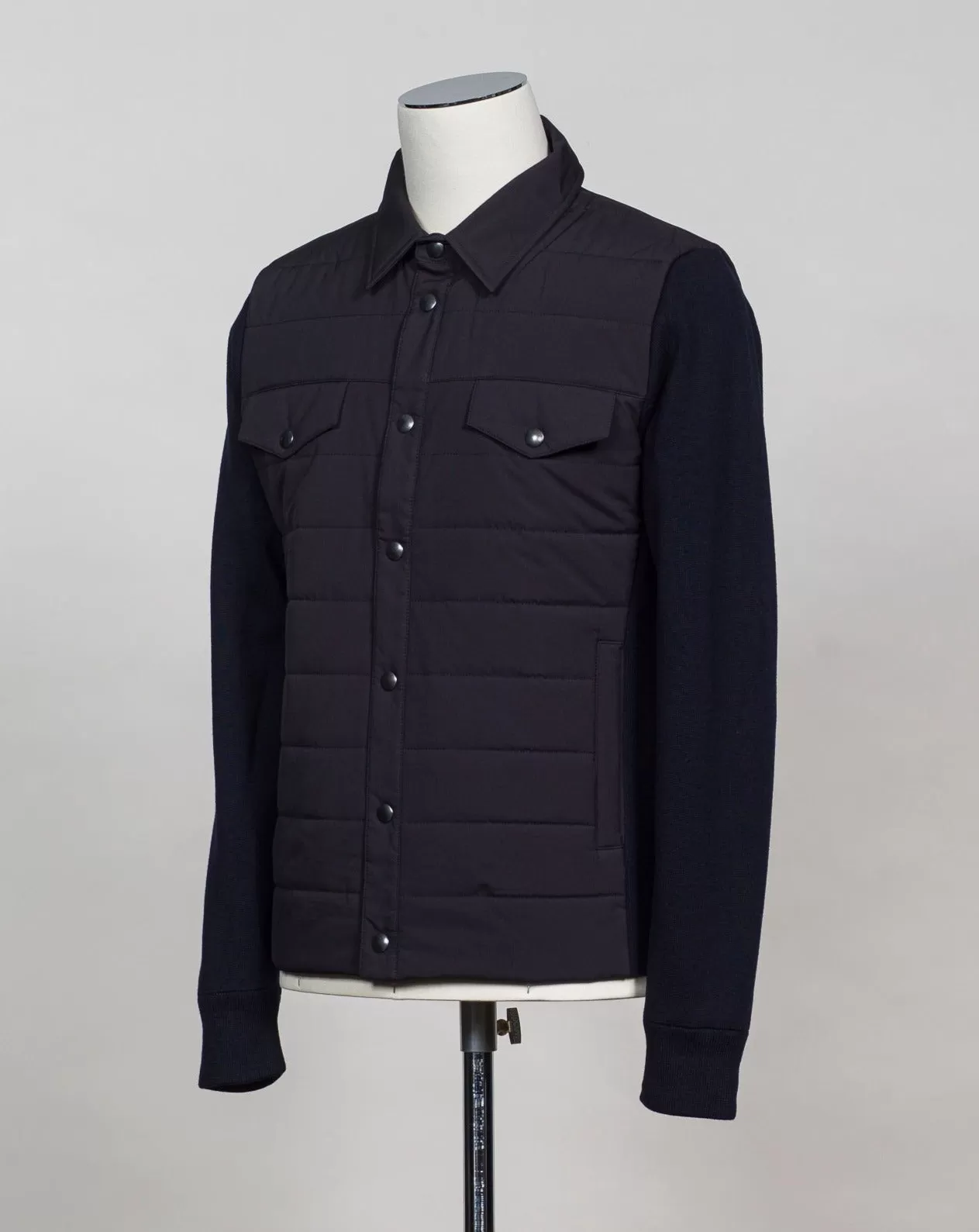 Gran Sasso Rain Wool Eco-Padding Jacket / Navy