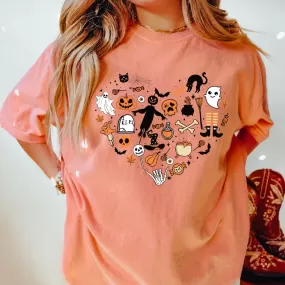 HALLOWEEN FAVORITES HEART SHIRT