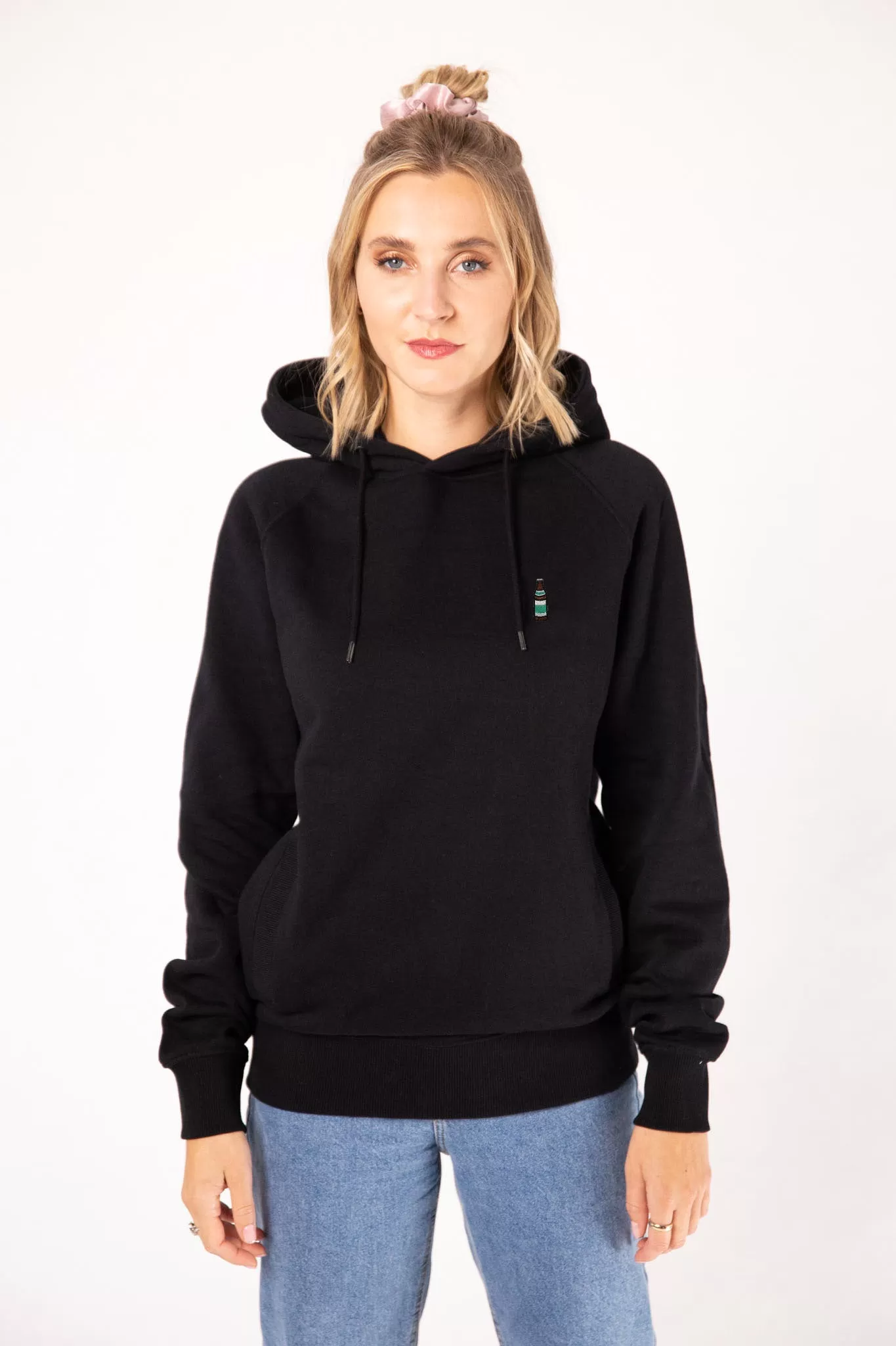 Helles | Bestickter Bio-Baumwoll Frauen Hoodie