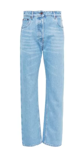 HIGH-RISE TAPERED JEANS