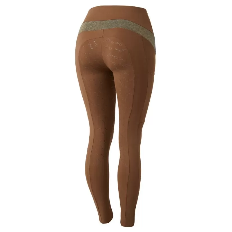 Horze Riding Tights Womens Sagira Brown