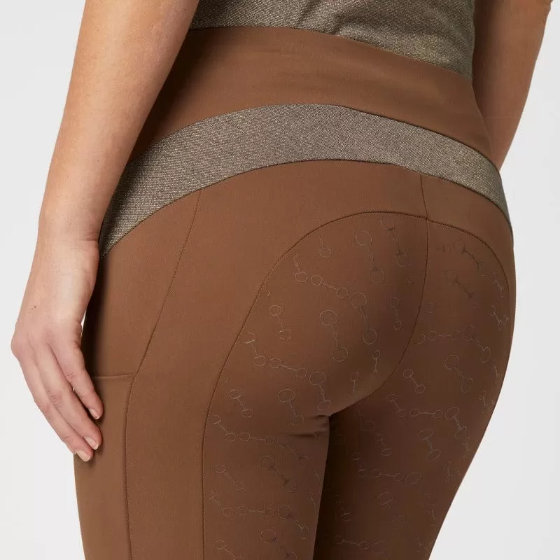 Horze Riding Tights Womens Sagira Brown