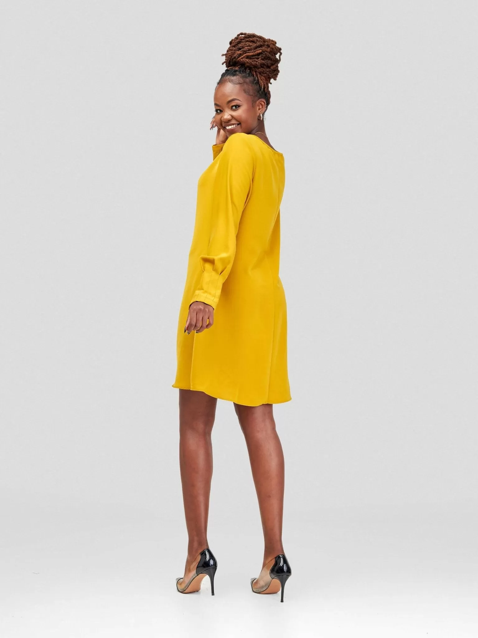 HOT Tate Shift Dress - Mustard