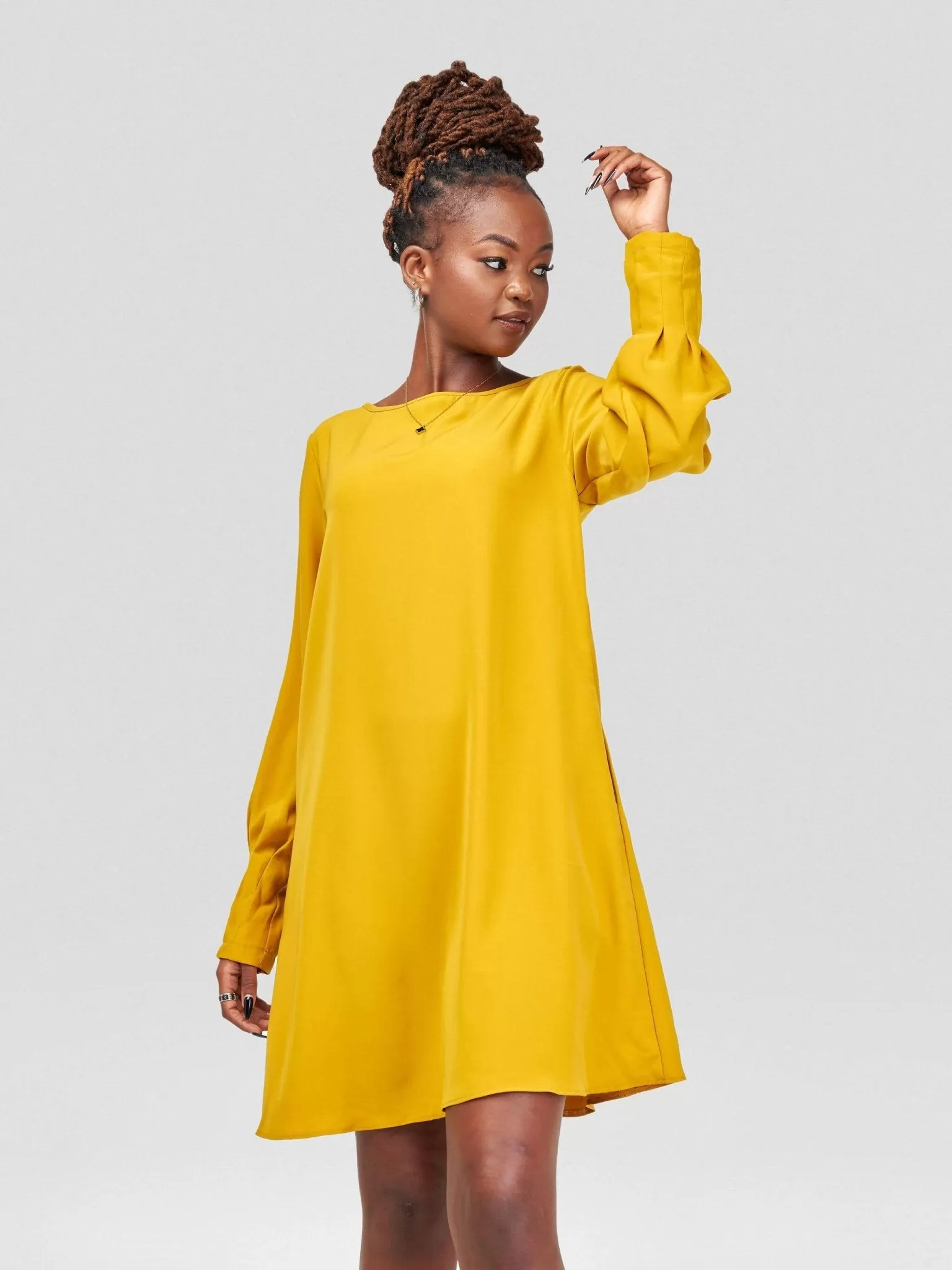 HOT Tate Shift Dress - Mustard