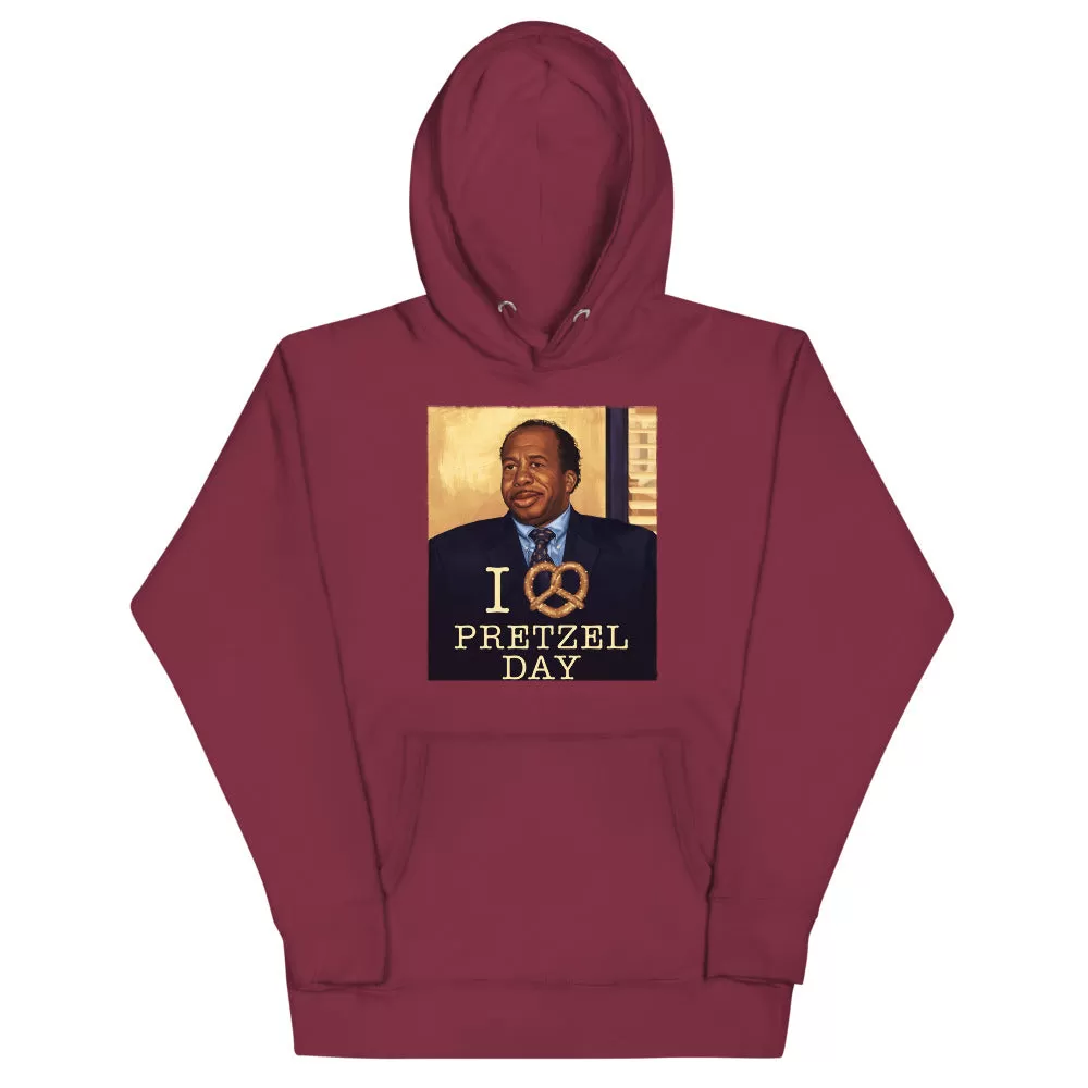 I Love Pretzel Day Unisex Hoodie