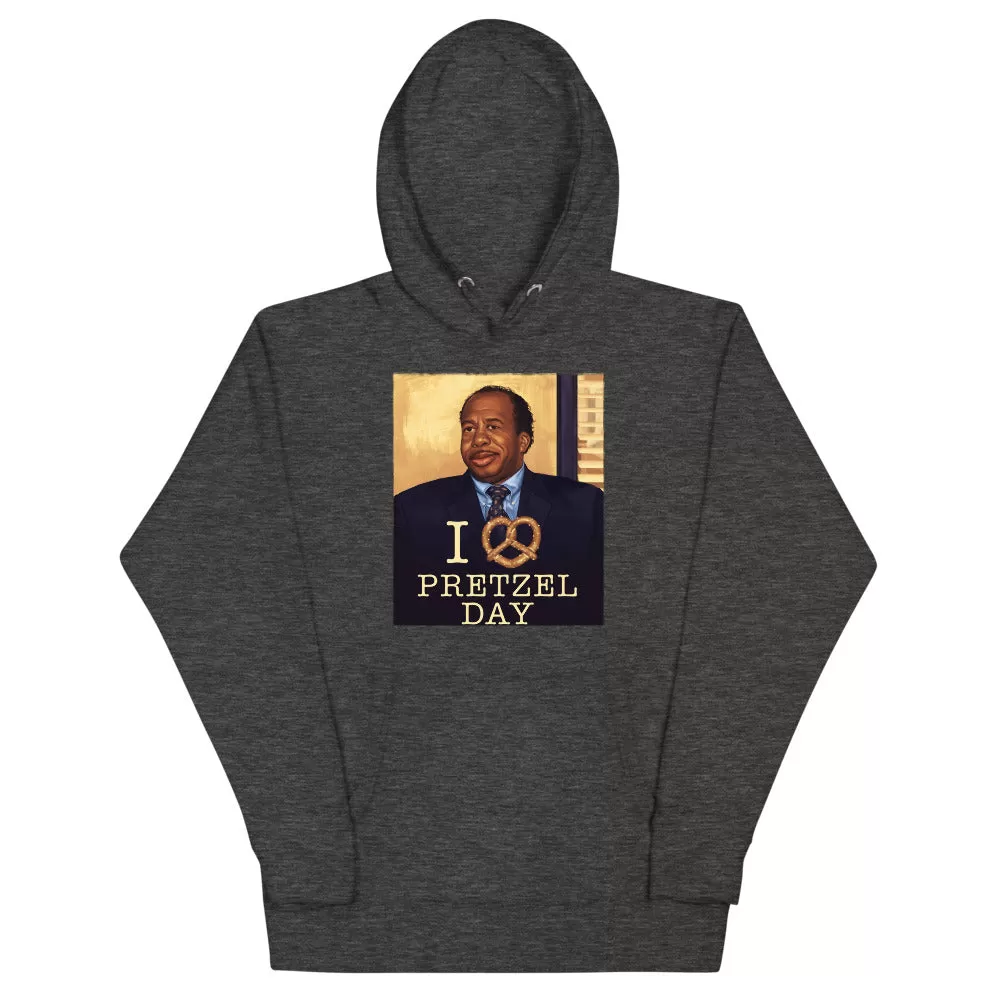 I Love Pretzel Day Unisex Hoodie