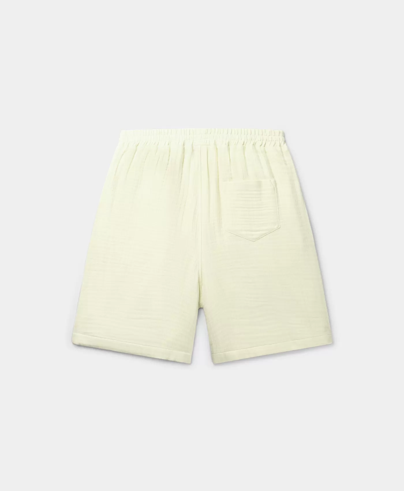 Icing Yellow Enzi Seersucker Shorts