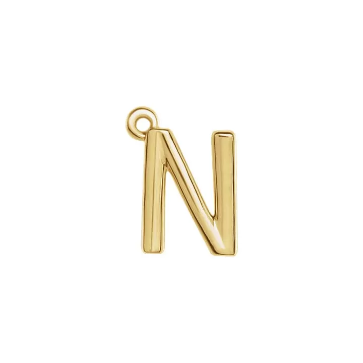 Initial Pendant Necklace - Gold