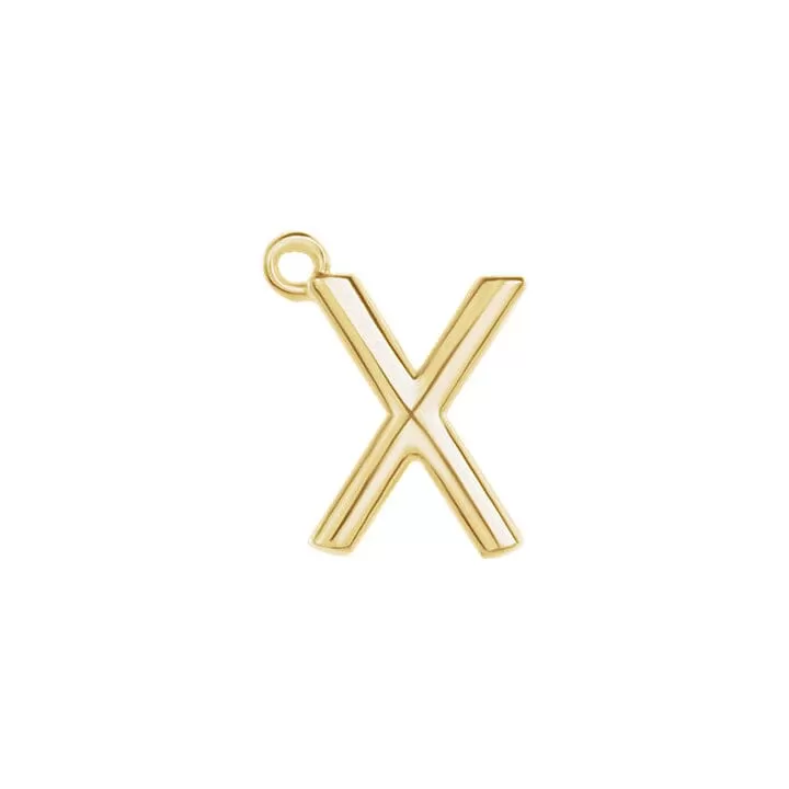 Initial Pendant Necklace - Gold