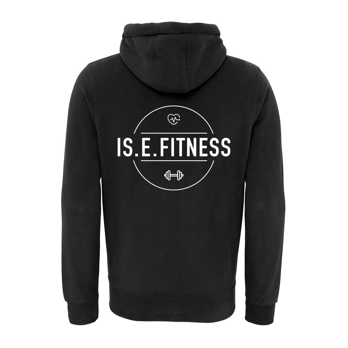 IS.E.FITNESS Fleece Lined Zip Up Hoodie