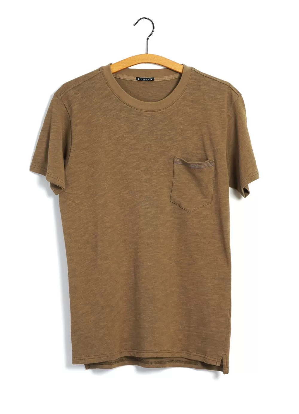 JAMES | Crew Neck Pocket T | Khakish