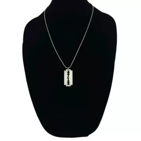 JESSICA ELLIOTT Sterling Silver Razor Blade Pendant Necklace