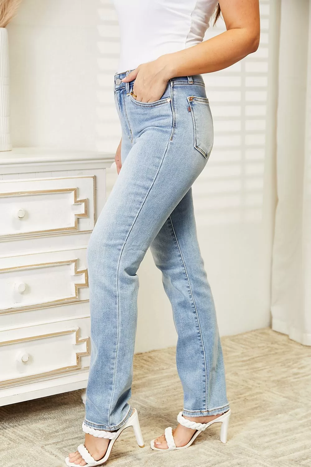 Judy Blue High Waist Jeans in Light