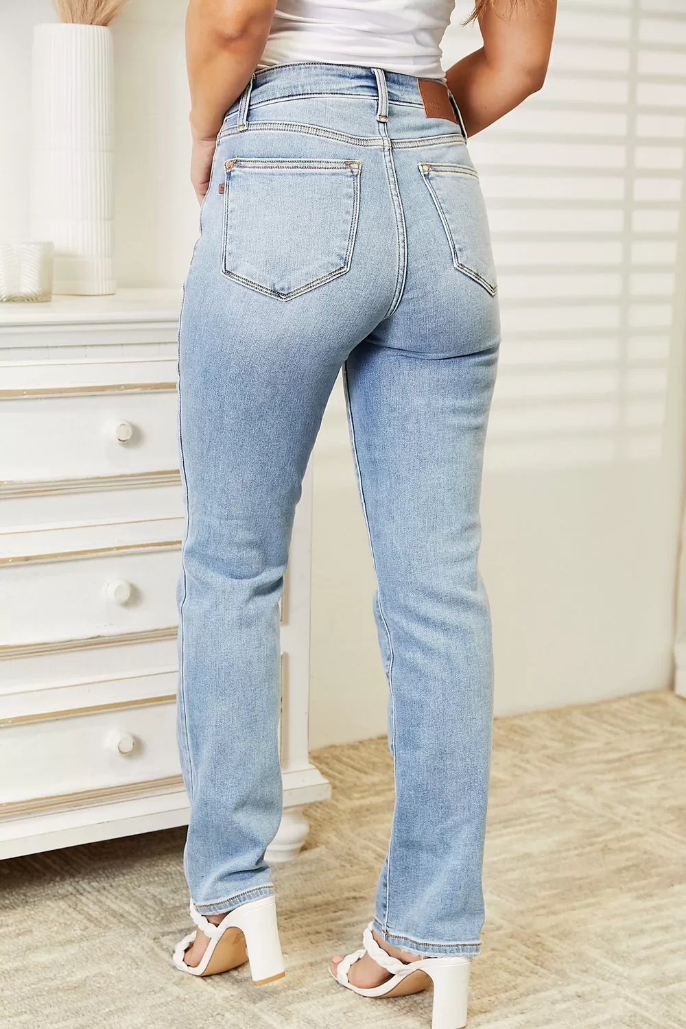 Judy Blue High Waist Jeans in Light