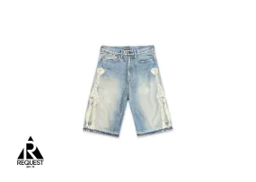 Kapital Bone 5 Pocket Denim Shorts Blue