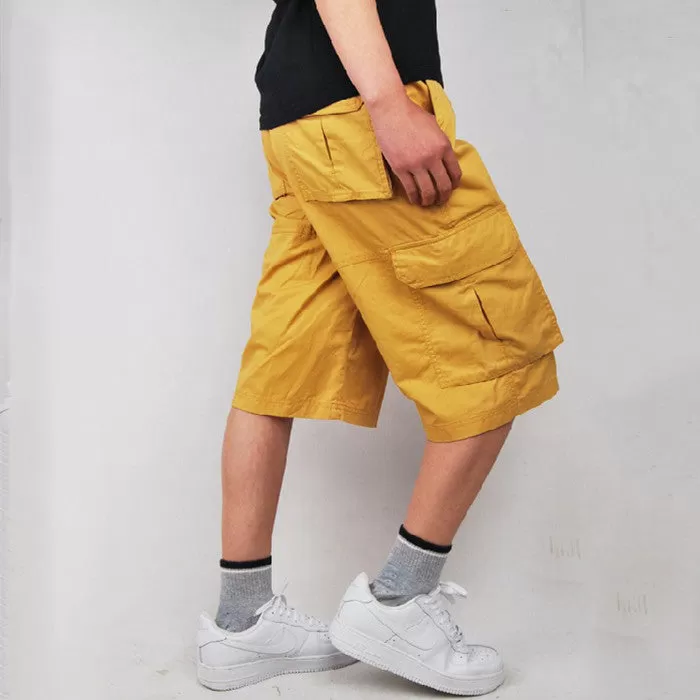 Large Size Pure Cotton Multi-Pocket Outdoor Men's Shorts