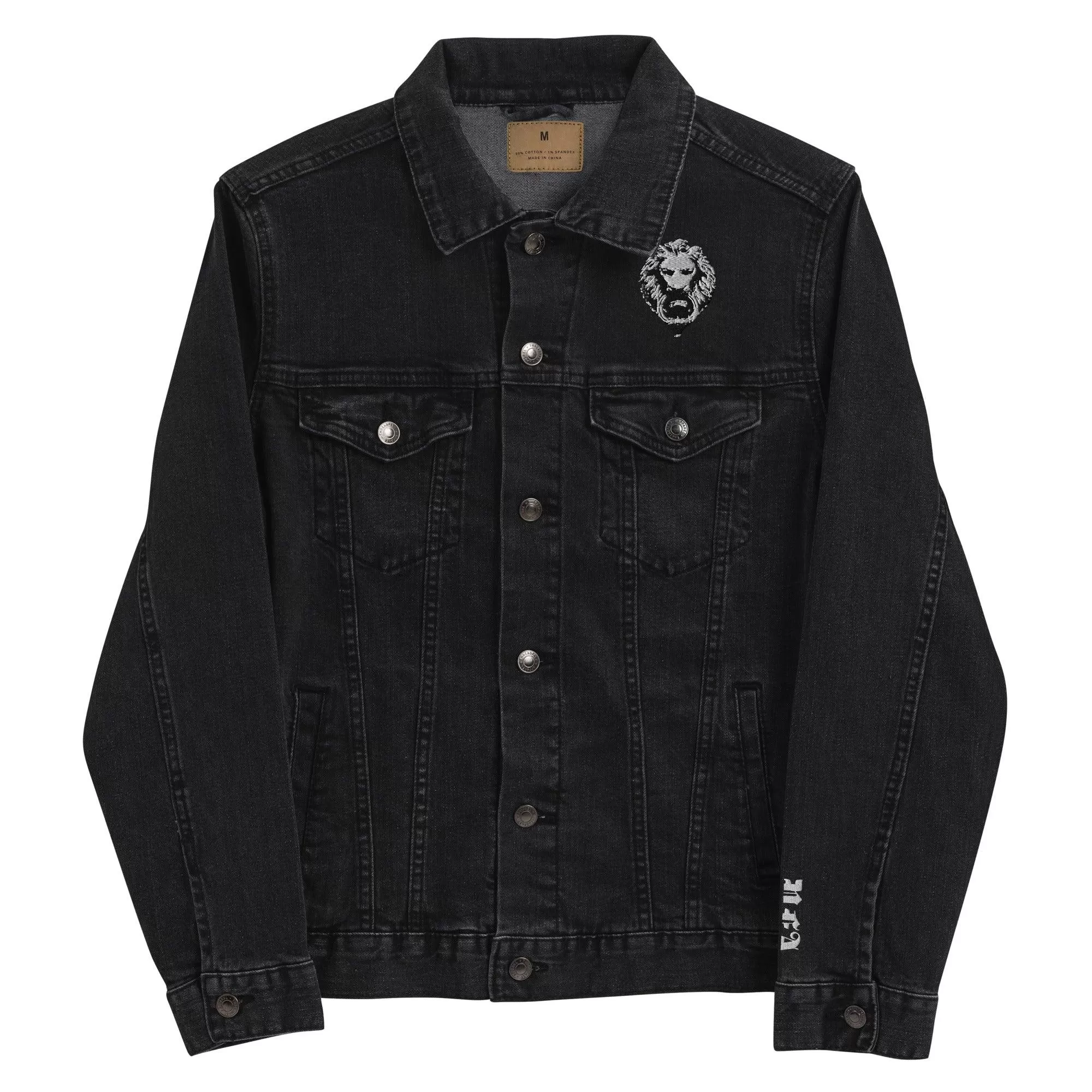 Lion Embroidered Denim jacket