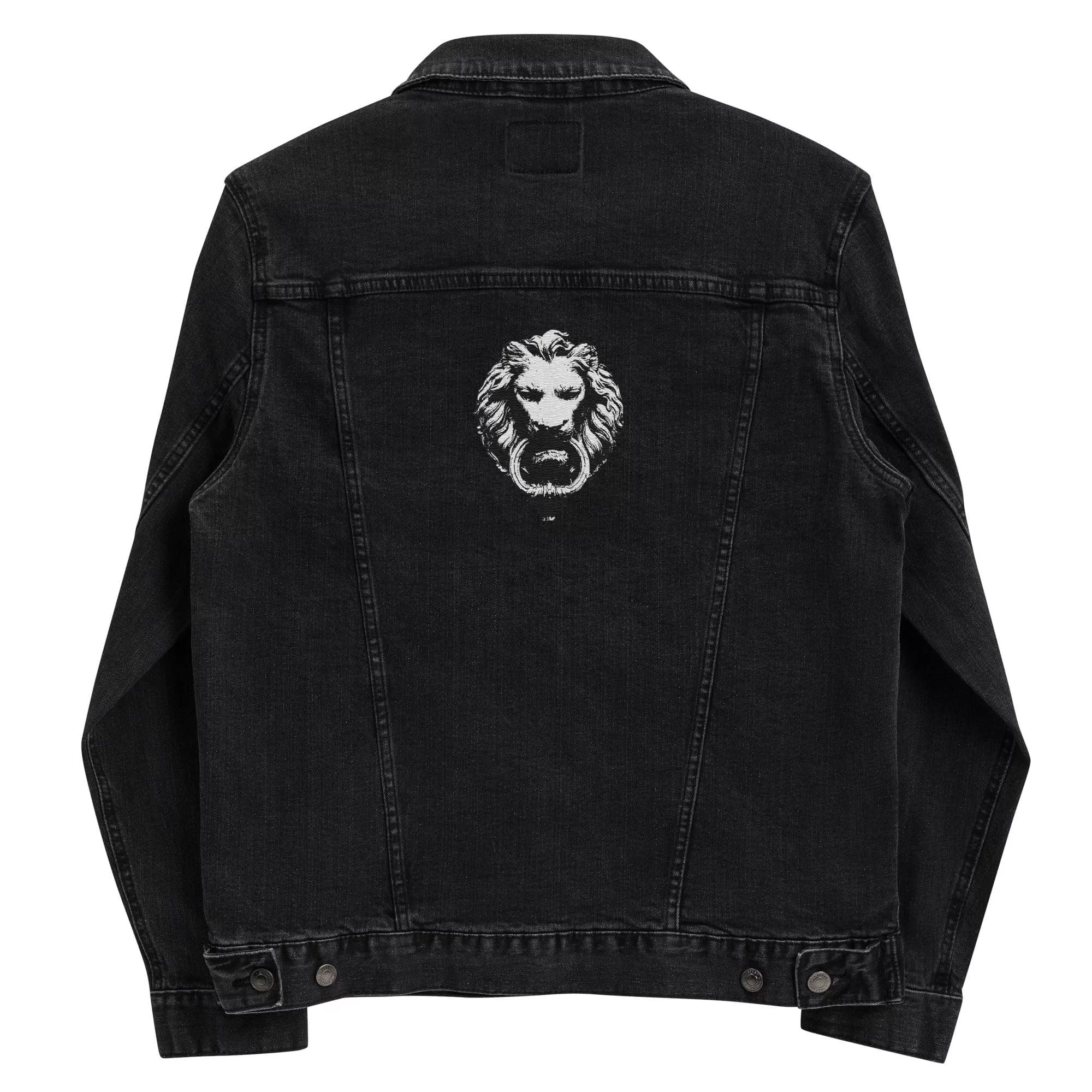 Lion Embroidered Denim jacket