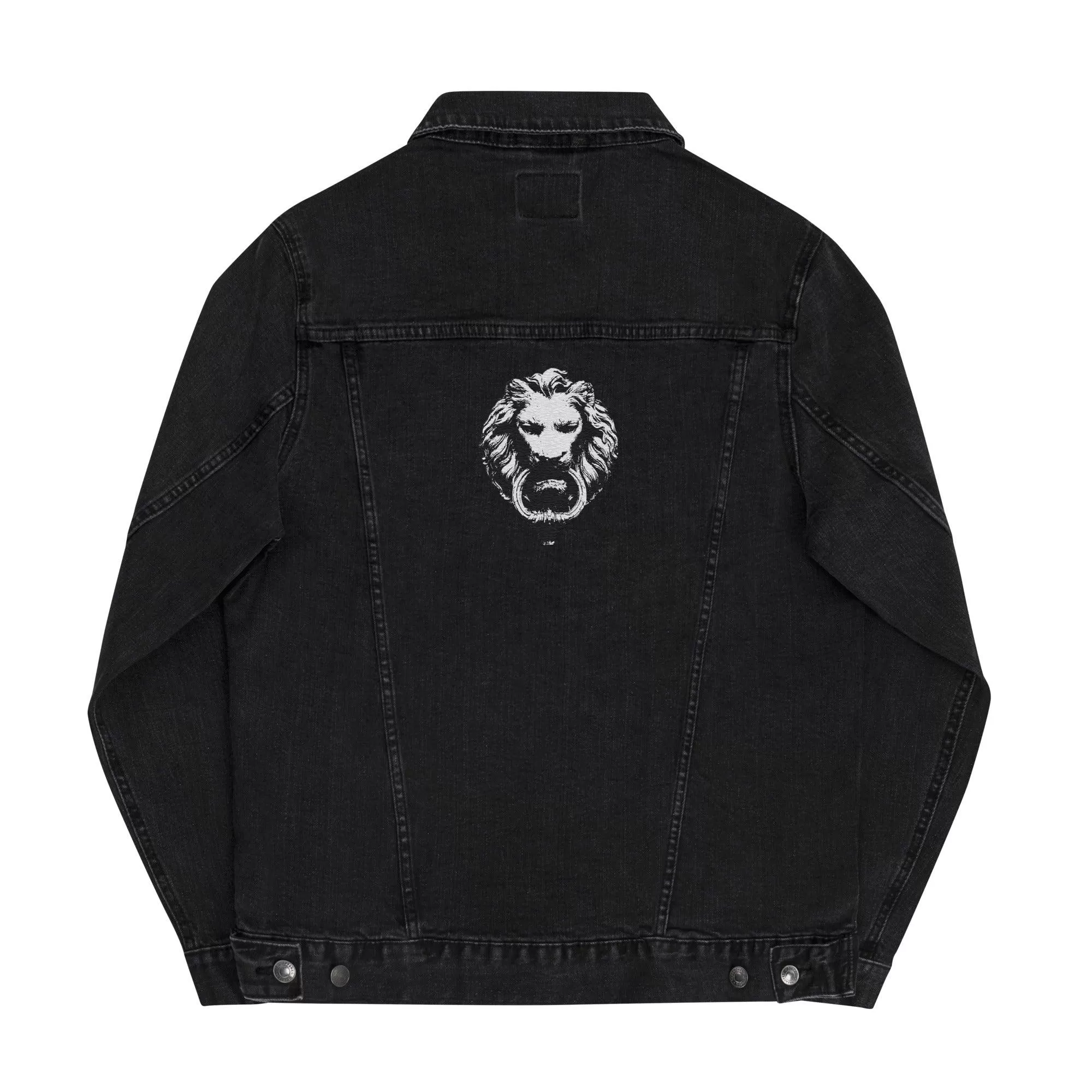 Lion Embroidered Denim jacket