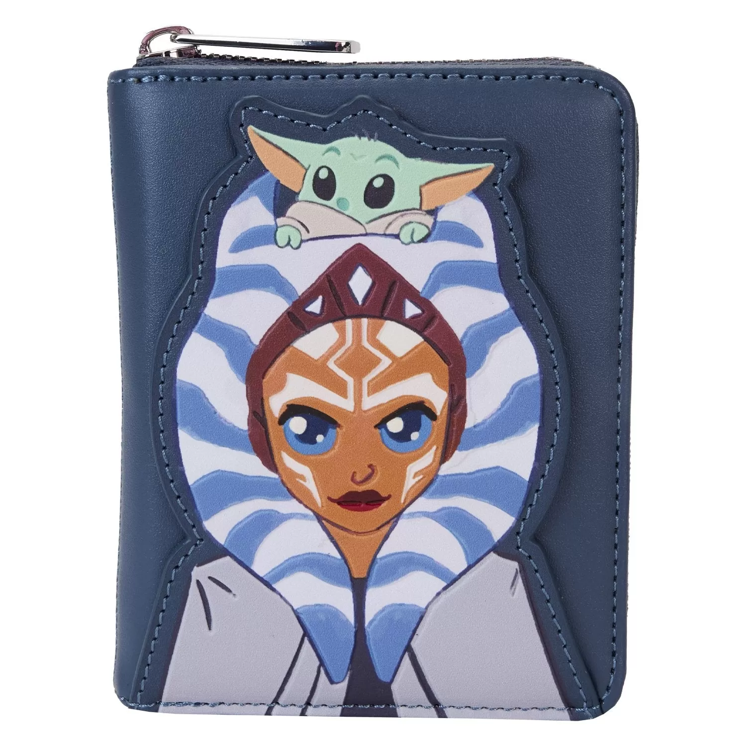 Loungefly Star Wars The Mandalorian Ahsoka and Grogu Precious Cargo Zip-Around Wallet