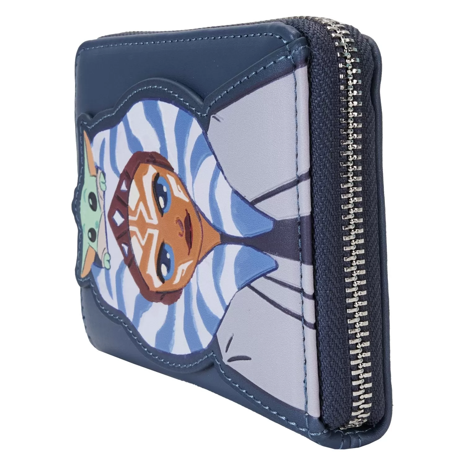 Loungefly Star Wars The Mandalorian Ahsoka and Grogu Precious Cargo Zip-Around Wallet