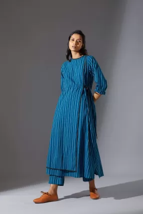 Mati Blue Overlap Tunic