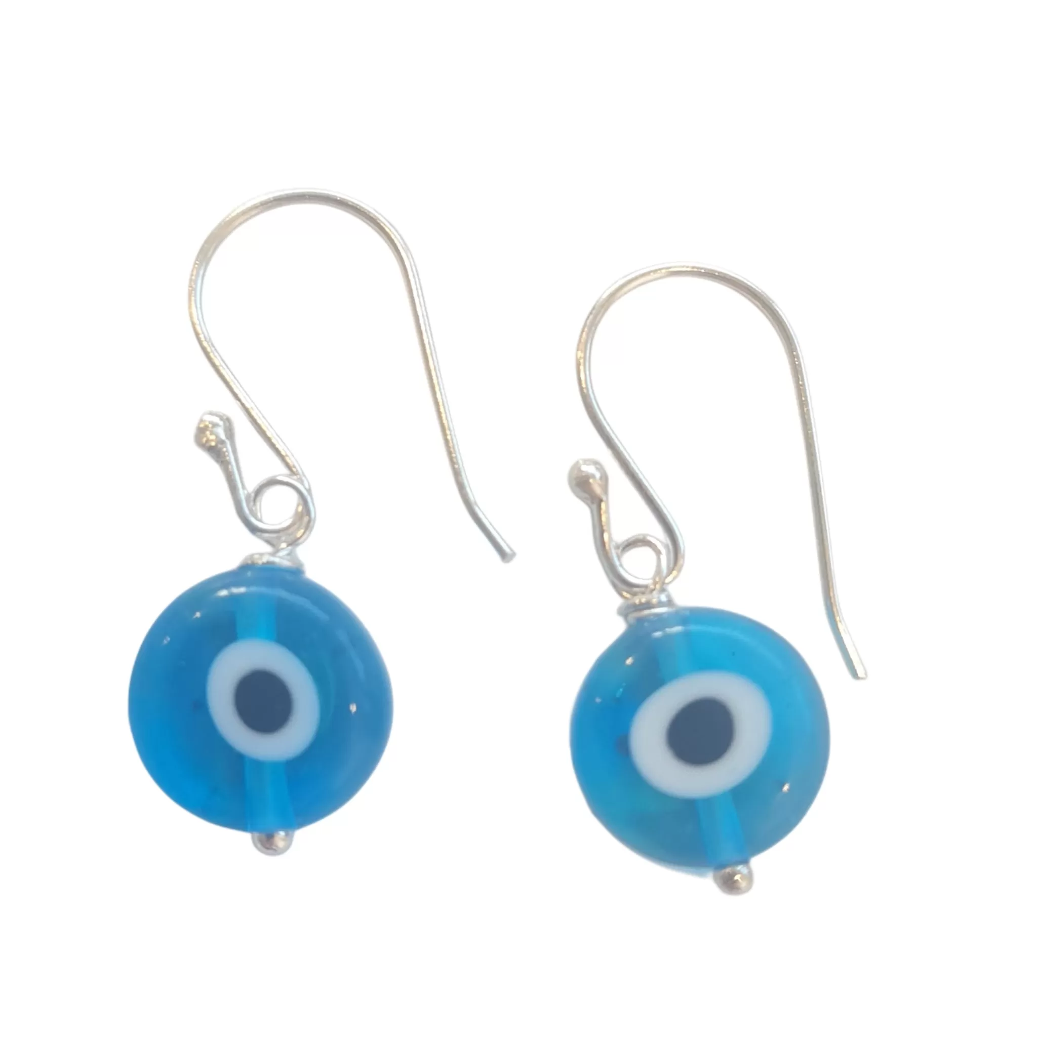 Matia Evil Eye Glass Drop Earrings