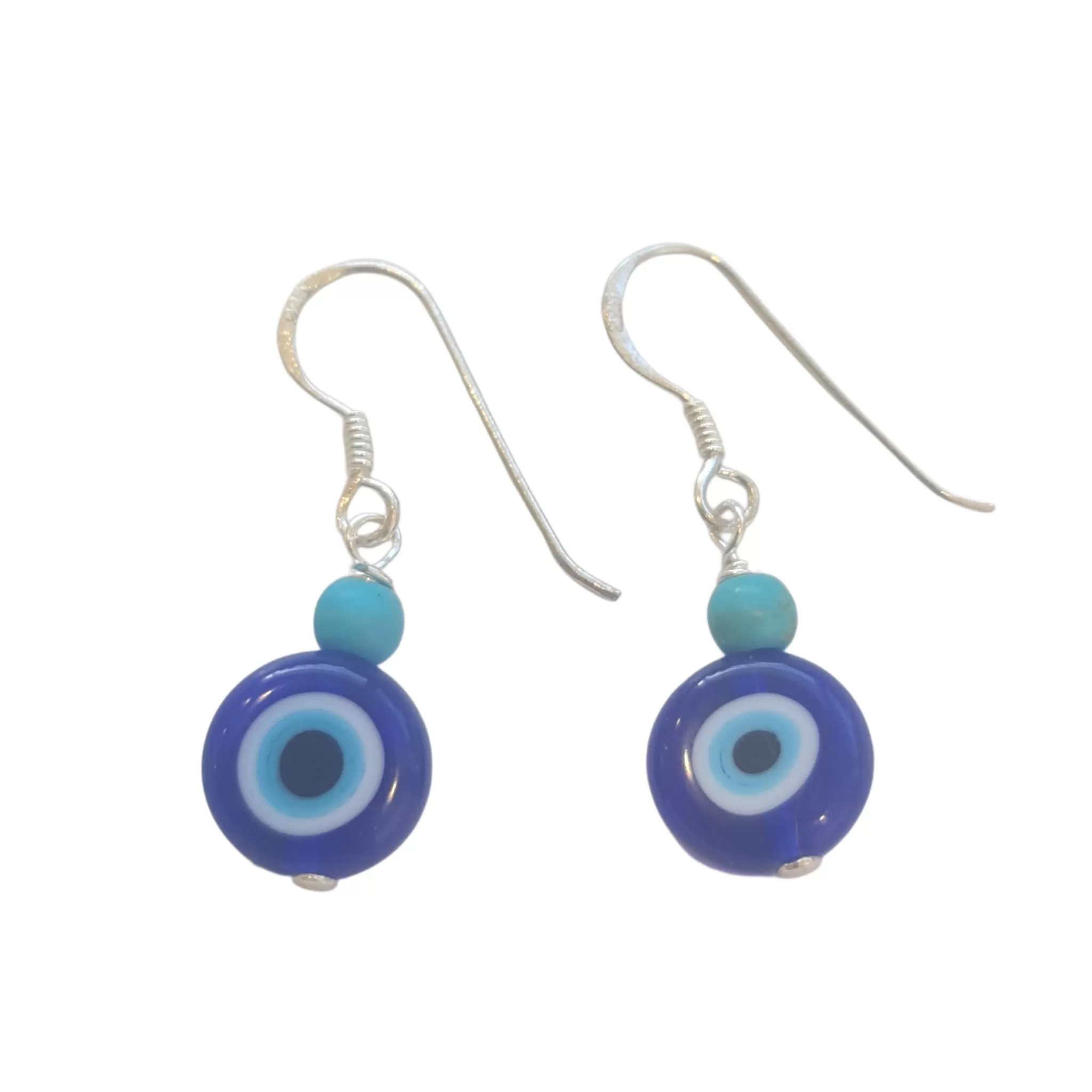 Matia Evil Eye Glass Drop Earrings