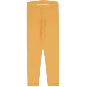 Maxomorra Yellow Organic Cotton Solid Leggings