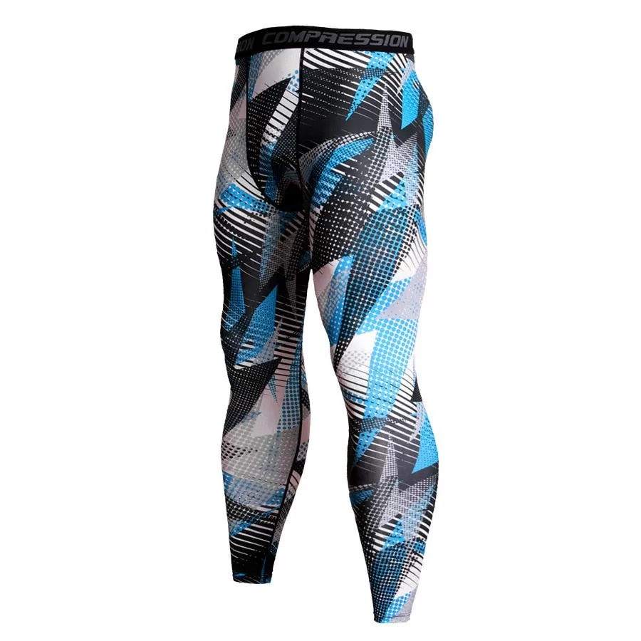 Men's Camouflage 'Digital Bath' Compression Leggings Spats