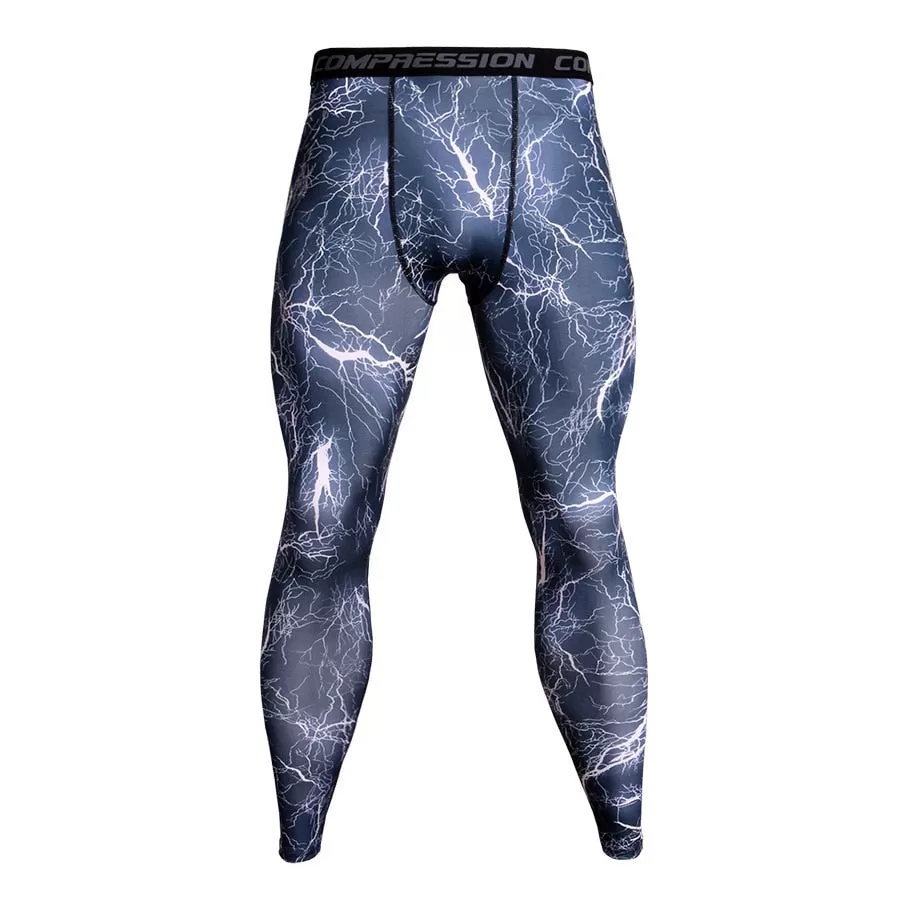 Men's Camouflage 'Lightning' Compression Leggings Spats